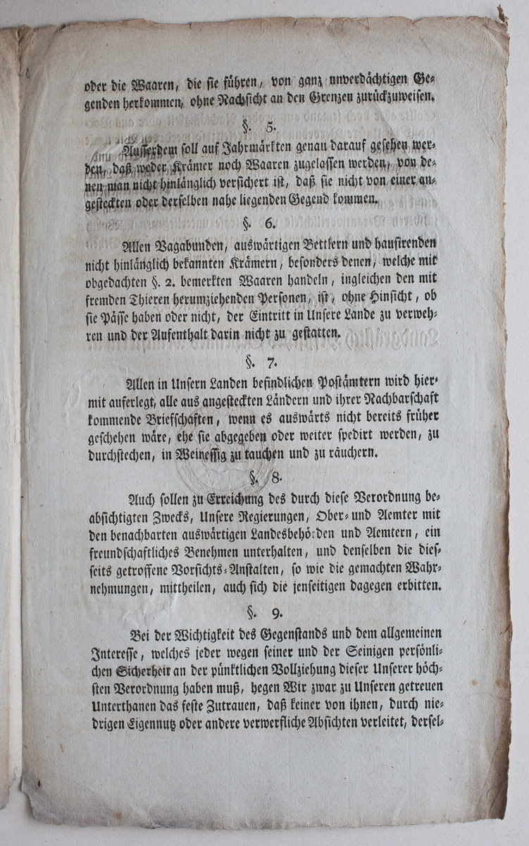 1804 Hessische Verordnung (page 3) – Yellow fever