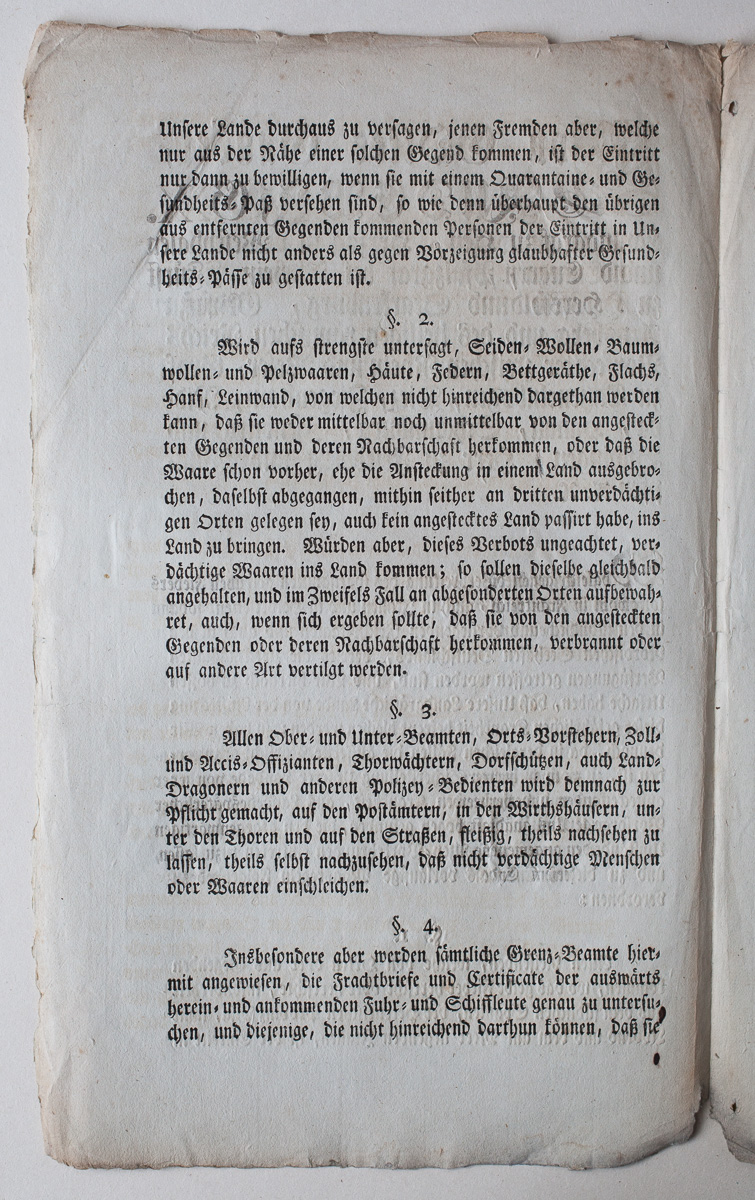 1804 Hessische Verordnung (page 2) – Yellow fever